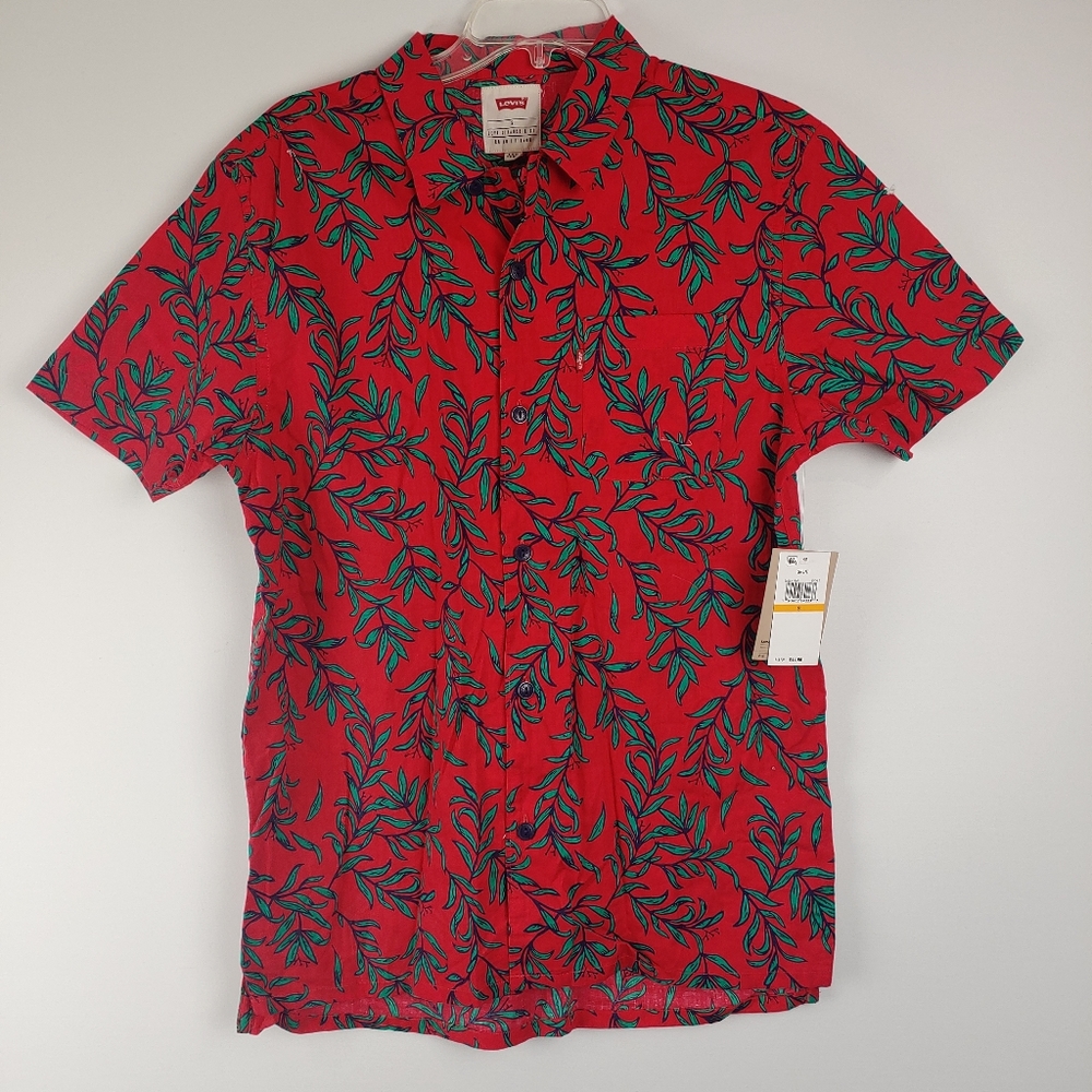 Levi's Grent Cotton Hawaiian Button Down Shirt - Small